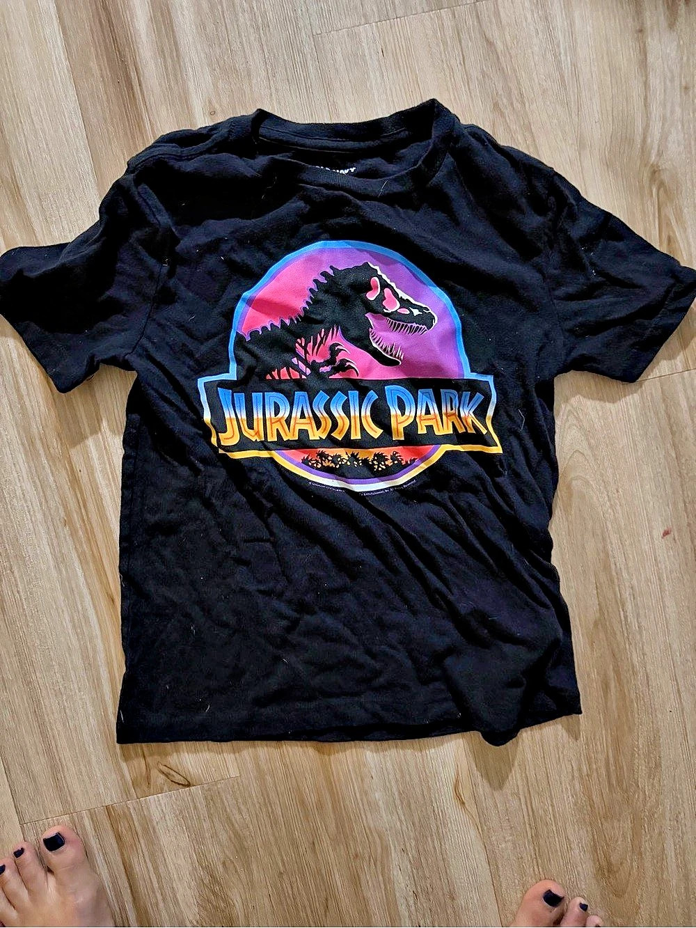Jurassic Park Graphic kids T-Shirt Tee in Black